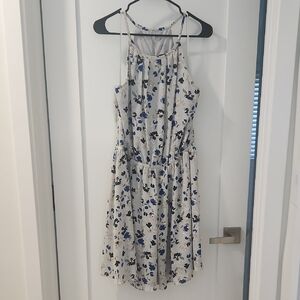 Banana Republic Pink Gold Halter Sundress
